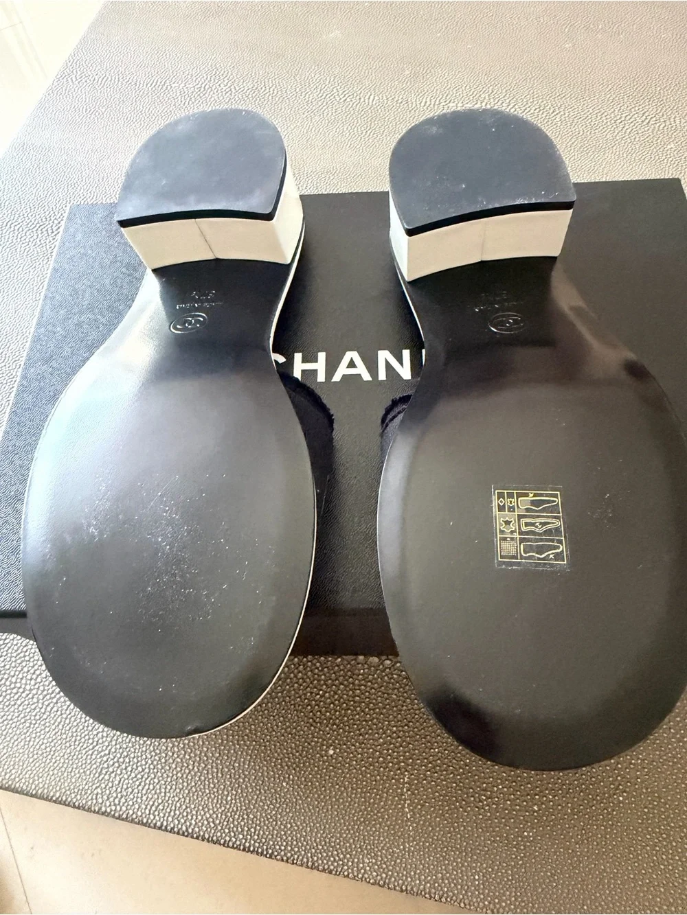 CHANEL slides wide
